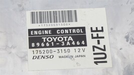 Lexus Toyota 1UZ-FE Engine Control Unit Module ECU ECM PCM 89661-3A464 image 4