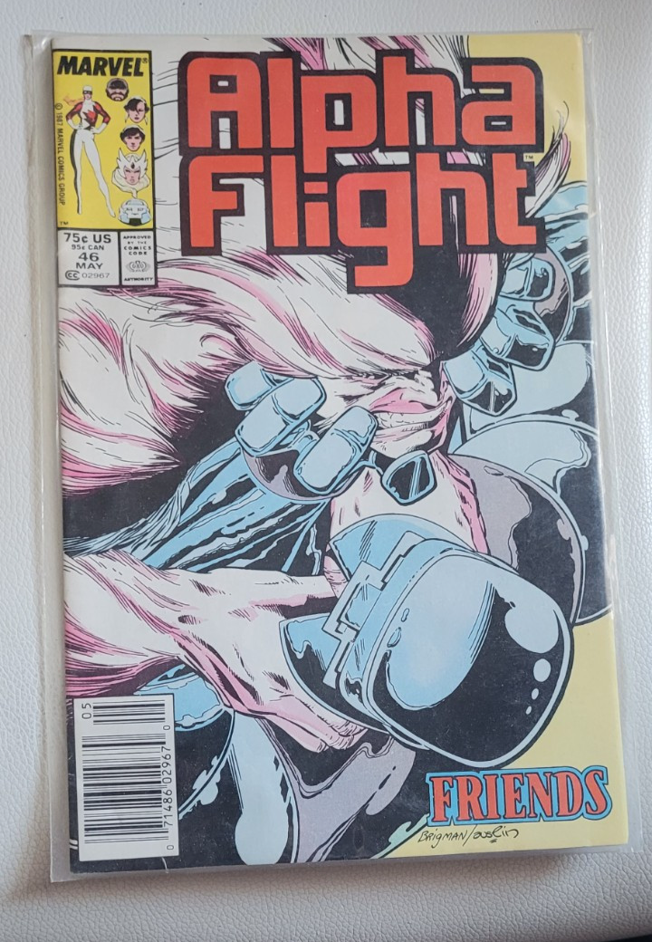 Vintage Marvel Alpha Flight Comic Book 46 May Friends Collectible Nice - $7.99