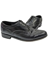Mens FLORSHEIM Imperial 514420 Black Wing Tips Oxfords Shoes Size 9 3e E... - $58.41