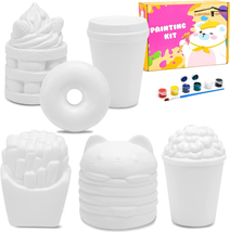 Lovestown Squishies Making Kit, 6 PCS Food Paintable Squishies Make Your Own Squ - £20.45 GBP