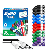 Low Odor Dry Erase Markers Chisel Tip Assorted Colors Pack of 36 - Ideal... - $32.99
