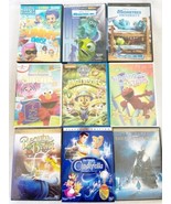 Lot of 13 Cartoon Video, Disney Pixar, Dreamworks, Sesame Street DVD &amp; B... - £25.95 GBP