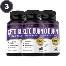 3 Bottles Keto Burn Fat Burner Diet Pills 360 Ketogenix BHB Advanced Wei... - £51.90 GBP