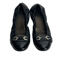 AGL Attilio Giusti Leombruni Black cap toe Buckle Flats size 38 - $34.64