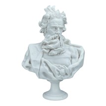 Neptune Poseidon Bust Head Greek Roman God Statue Sculpture Portrait Cast Marble - £81.47 GBP