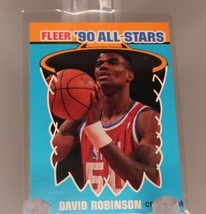 1990 Fleer 90&#39;s All Stars 10/12 David Robinson San Antonio Spurs Rookie Card - £7.76 GBP