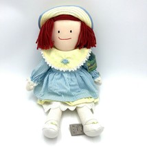 Eden Madeline Plush Stuffed Rag Doll 1990 Orig Tags Woodward &amp; Lothrop 18&quot; - £19.66 GBP
