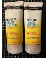 2 Neutrogena Mineral Beach Defense  Body Lotion SPF 30 3.0 oz ea - £7.81 GBP