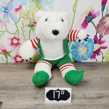 Nanco Animaland Polar Bear Elf Plush 17&quot; Christmas Stuffed Animal 2010 - £11.03 GBP