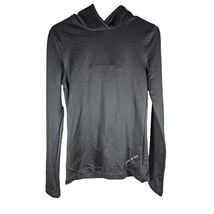 Under Armour Women&#39;s Activewear Shirt Long Sleeve Black Thumb Holes Size Sm - $421.73 MXN