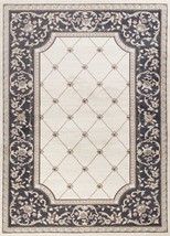 3' X 5' Gray and Ivory Trellis Area Rug - €105,15 EUR