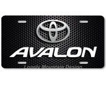 Toyota Avalon Inspired Art White on Mesh FLAT Aluminum Novelty License P... - $17.99
