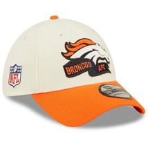 Denver Broncos Nfl New Era 39THIRTY 2022 Sideline Baseball Hat Flex Fit M/L - £28.49 GBP