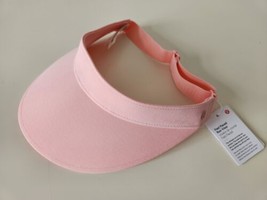 Nwt Lululemon Dwpk Dew Pink Fast Paced Run Visor Adjustable Women&#39;s Hat Os - £30.32 GBP