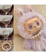 Elegant Pearl Pendant Necklace for Labubu Doll, Pearl Necklace Chain for... - $203.73 MXN
