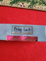 SPAULDING FLYING LADY - SLEEVE OF 3 PINK GOLF BALLS 4 on ball - $16.99