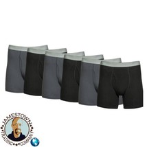 George 6 Pack Cotton Stretch Boxer Moisture Wicking Men&#39;s Underwear Size... - £11.54 GBP