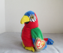 Ty 4197 Jabber The Parrot Beanie Baby errors pink stamp 300 inside tush tag - £36.02 GBP