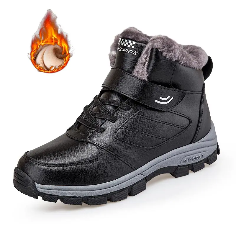 Best Sneakers Nine o&#39;clock Winter Couple Casual Boots Stylish Leather High-top S - $74.14