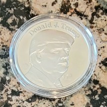 Donald J. Trump 45th President White House 1 oz Silver Round .999 Fine B... - $41.44