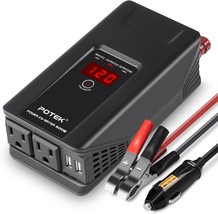 With A 2 5V/2A Usb Charging Output, The Potek 500W Power Inverter Conver... - $51.97