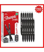 Luxury S-Gel Gel Pens, 0.7mm Black Ink, 12 Pack - Effortless Writing Exp... - $650.32 MXN