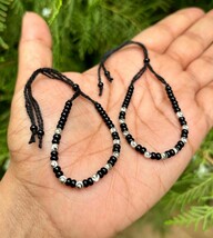2 Pc 925 Silver Evil Eye Protection Bracelet Nazariya Kids Infants Adjus... - $15.67