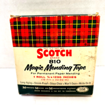 Vintage 3M Company Scotch Brand 810 Magic Mending Tape Original Box - £11.72 GBP