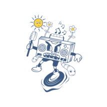 Sun singing t-shirt design  - $5.00