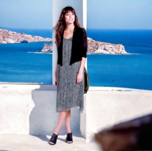 NWT Eileen Fisher 100% Silk Print Dress + Slip Small 6 8 2  Black Ivory Breezy - £106.93 GBP