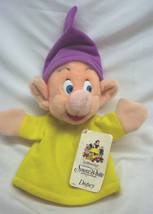 Vintage Disneyland Snow White &amp; The Seven Dwarfs Dopey Hand Puppet 8&quot; Plush Toy - £15.63 GBP