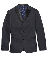 DKNY Big Kid Boys Houndstooth Suit Jacket Size 8 Color Navy - £91.73 GBP