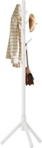Aibiju Coat Rack Stand Freestanding, White Coat Tree With 8 Hooks, Woode... - $35.98