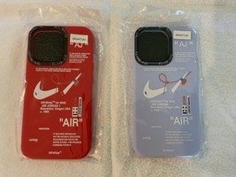 New Set of 2 iPhone 13 PRO NIKE AIR Case Red Sweet Violet - $220.54 MXN