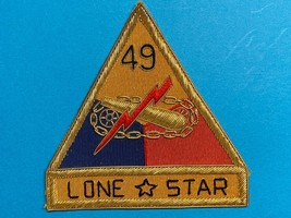 Post Wwii, 1947 - Cold War Era, U.S. Army, 49th Armored Division, Bullion, Patch - £27.26 GBP