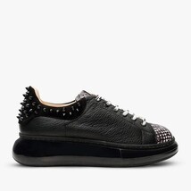 The Venezia Black Leather Women Sneaker image 6
