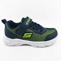 Skechers Rive Navy Lime Kids Boys Size 12 Sneakers - $39.95