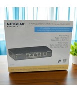 NETGEAR GS305P 5-Port Unmanaged PoE Switch Plug And Play Metal Case Ethernet - €46,12 EUR