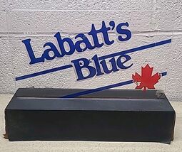 Labatt's Blue beer sign lighted bar topper shelf display light - Wont Li... - $39.89