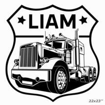 Anewdecals Big Road Truck Car Name Personalized Wall Sticker Decal-Truck... - £77.85 GBP