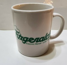 Vintage Fitzgeralds Casino Hotel Las Vegas White And Green Coffee Mug Tea Cup - £11.18 GBP