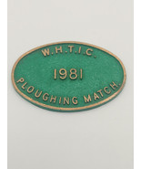 W.H.T.IC. 1981 Ploughing Match., Solid Brass Plate - €39,53 EUR
