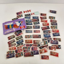 Vintage Puffy Stickers Lot Canada Money 20 50 100 1000 Dollar Bills 1980s - £30.92 GBP