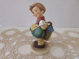 Goebel M.J. Hummel #54 Bashful! Girl Figurine 1971 5&quot;H TMK-5 W.Germany  L1 - £13.38 GBP