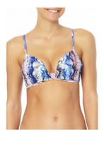 No Boundaries Junior&#39;s Pushup Bikini Top Swimsuit Snake Skin Design - £10.27 GBP