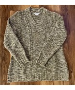 ExOfficio Women’s V-Neck Sz  Large LS Sweater in Sage Green Wool Blend EUC - $33.89 CAD