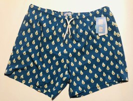Swim Trunks Original 4.5&quot; Inseam Avocado print Shorts by Bermies XL - £19.78 GBP