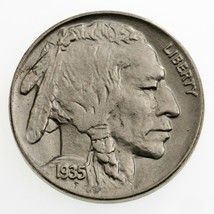 1935 5C Buffalo Nickel En Choix Bu État, Excellent Oeil Appeal, Complet ... - $51.96