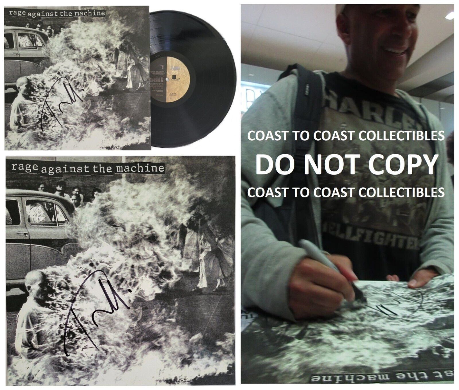 Tom Morello Signed Rage Against the Machine Album COA Proof Auto Vinyl R... - £375.67 GBP