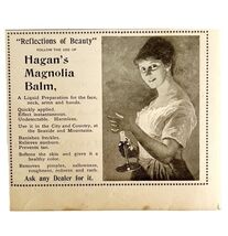 Hagan&#39;s Magnolia Skin Balm 1894 Advertisement Victorian Skin Care ADBN1zz - $19.99